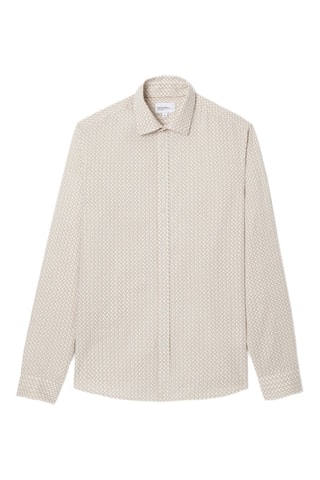 Camisa slim fit - Beige