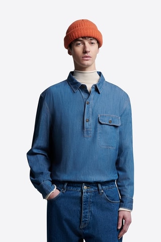 Camisa vaquera regular fit - Azul cobalto