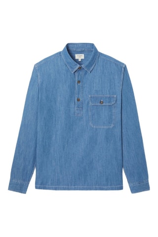 Camisa vaquera regular fit - Azul cobalto