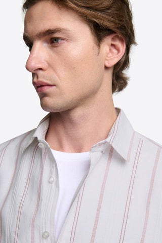 Camisa slim fit - Rosa viejo