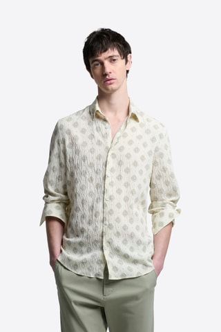 Camisa slim fit - Marrón