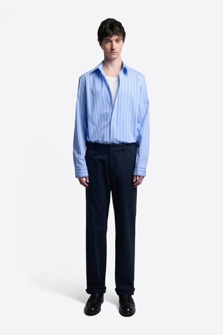 Camisa slim fit - Celeste