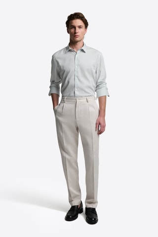 Camisa slim fit - Azul verdoso