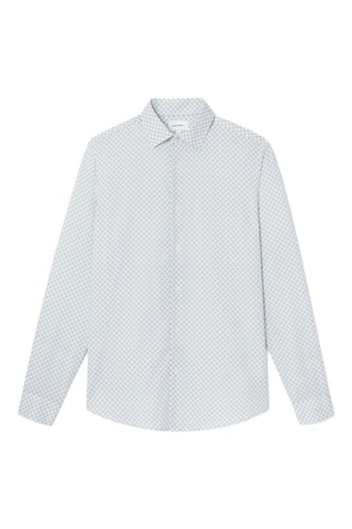 Camisa slim fit - Azul verdoso