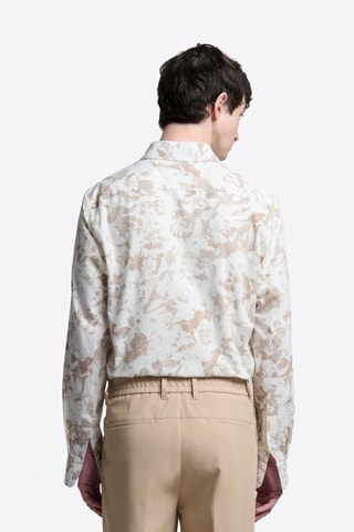 Camisa slim fit - Beige