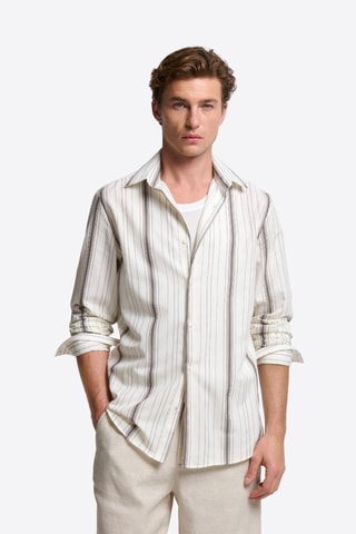 Camisa slim fit - Crudo