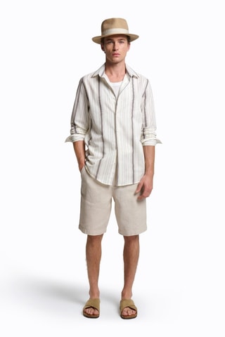 Camisa slim fit - Crudo