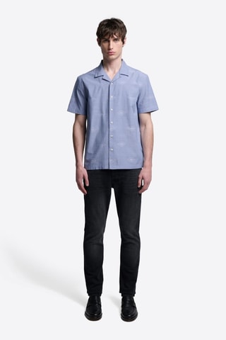 Camisa regular fit - Celeste