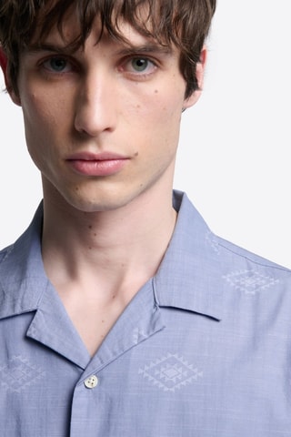 Camisa regular fit - Celeste