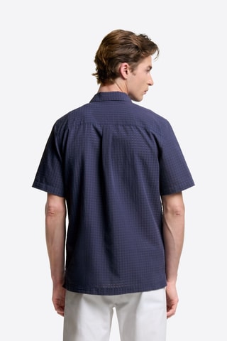 Camisa regular fit - Azul marino