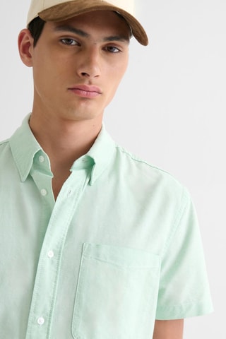 Camisa slim fit - Verde claro