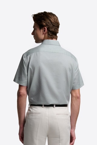 Camisa slim fit - Azul verdoso