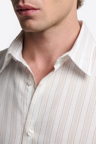 Camisa slim fit - Blanco