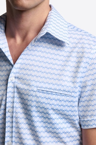 Camisa slim fit - Celeste