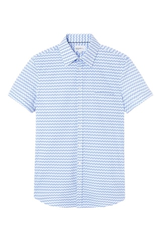 Camisa slim fit - Celeste