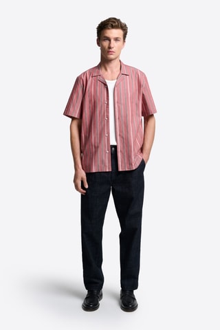 Camisa slim fit - Rojo teja