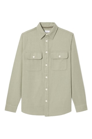 Sobrecamisa regular fit - Verde oliva