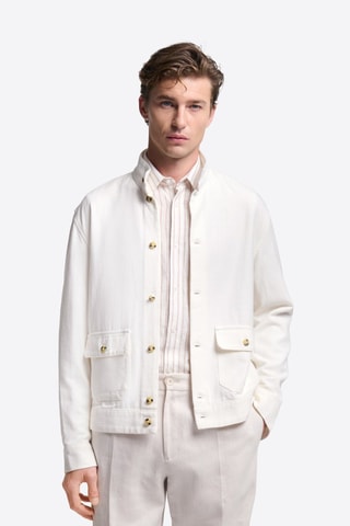 Sobrecamisa regular fit - Blanco