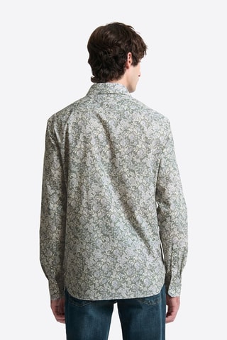 Camisa slim fit - Verde agua
