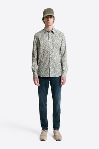 Camisa slim fit - Verde agua