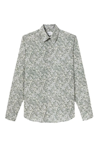Camisa slim fit - Verde agua