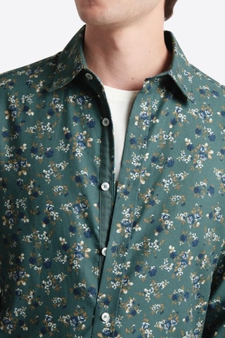 Camisa slim fit - Verde