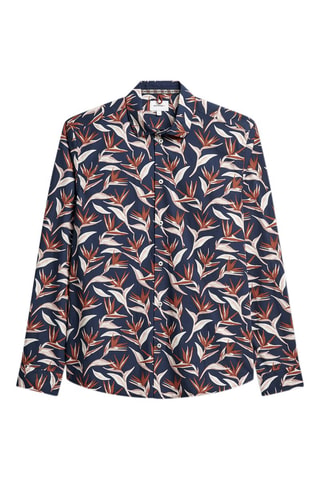 Camisa slim fit - Azul