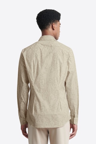 Camisa slim fit - Beige