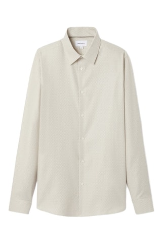 Chemise slim - Ecru foncé