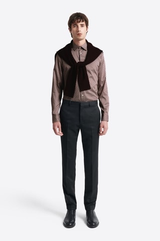 Camisa slim fit - Burdeos