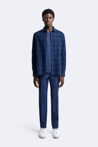 Camisa slim fit - Azul