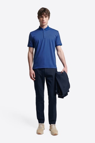 Polo slim fit - Azul marino