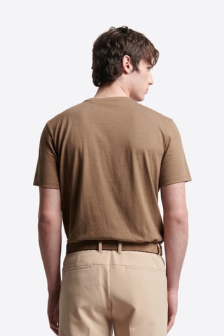 Camiseta slim fit - Marrón