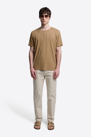 Camiseta slim fit - Marrón