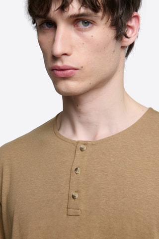 Camiseta slim fit - Marrón