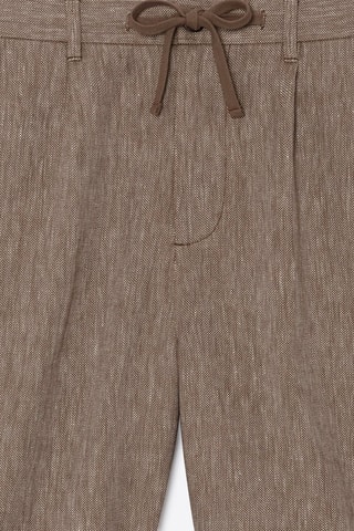 Bermudas de lino - Marrón