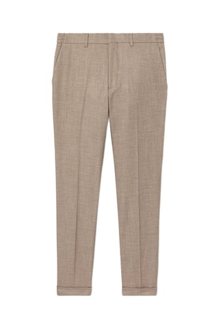Pantalón de traje slim fit - Beige