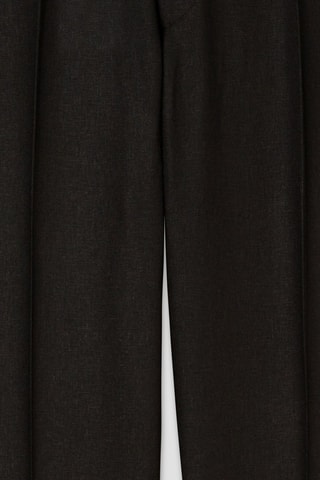 Pantalón de traje de lino - Negro