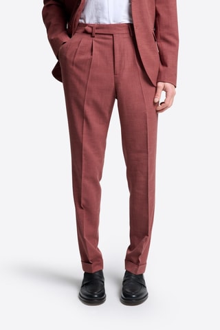 Pantalón de traje slim fit - Rojo