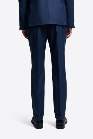 Pantalón de traje de lana - Azul marino