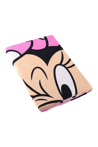Telo doccia Minni Disney - 70 x 140 cm - Nero e rosa