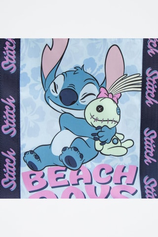 Borsa da spiaggia Stitch Lilo e Stitch Disney - Bianco, nero e rosa