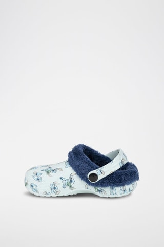 Sabot 2 in 1 in pelliccia di montone Stitch Lilo e Stitch Disney - Azzurro - Blu