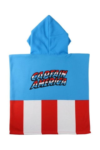 Poncho da bagno Capitan America Avengers Marvel - Rosso e blu