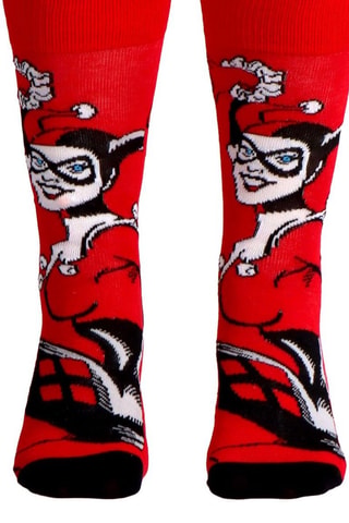 Calze Harley Quinn DC Comics - Rosso - Rosso