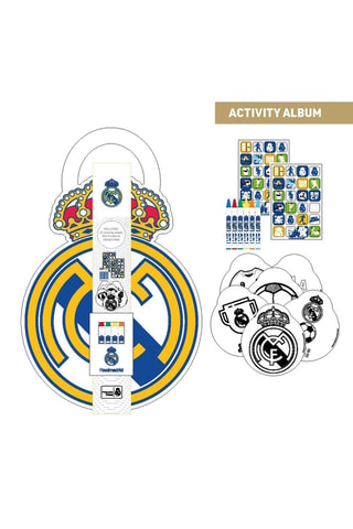 Valigetta per colorare Real Madrid - 14 pezzi - Bianco