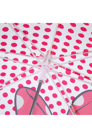Ombrello Minni Disney - Rosso e bianco - Bianco e rosso
