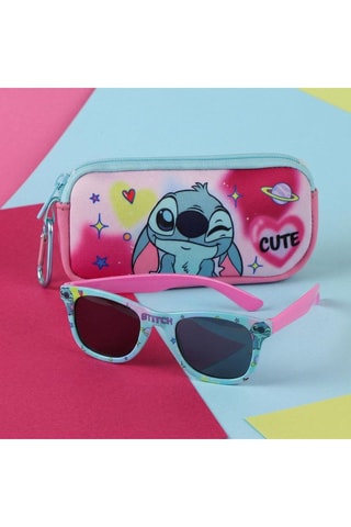 Astuccio e occhiali da sole kids Stitch Lilo e Stitch Disney - Categoria 3 - Rosa
