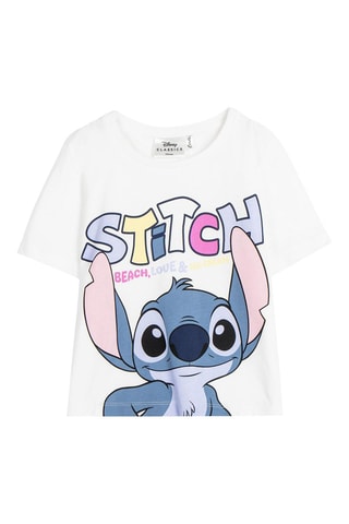 T-shirt Stitch Lilo et Stitch Disney - Blanc
