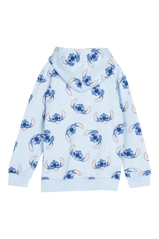 Felpa con cappuccio Stitch Lilo e Stitch Disney - Bianco e blu